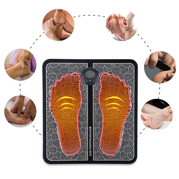 Thảm massage chân xung điện EMS êm ái 8 chế độ 