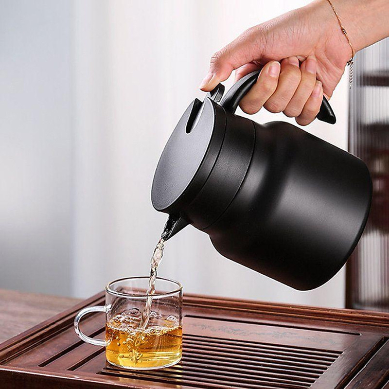 Ấm pha trà giữ nhiệt chất lượng cao - dung tích 1000ml, Màu cam