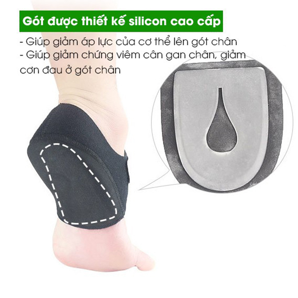 Vớ giảm viêm gan bàn chân, bảo vệ gót chân ,  Size S ( 35 - 39 )