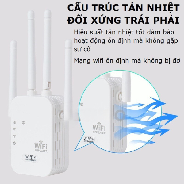 Thiết bị kích sóng wifi tốc độ cực mạnh, siêu mượt, thiết kế 4 râu