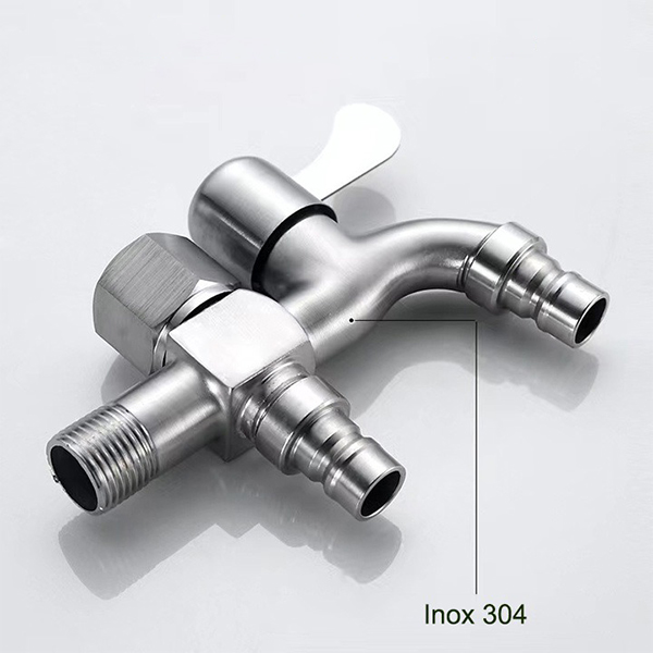 Vòi nước phòng tắm inox có 2 đường nước