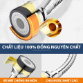 Đầu vòi xoay 360 độ 3 chế độ phun lắp bồn rửa bát tiện dụng , Loại ngắn 