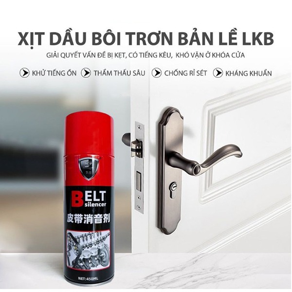 Chất bảo dưỡng dây cua roa belt silencer 450ml