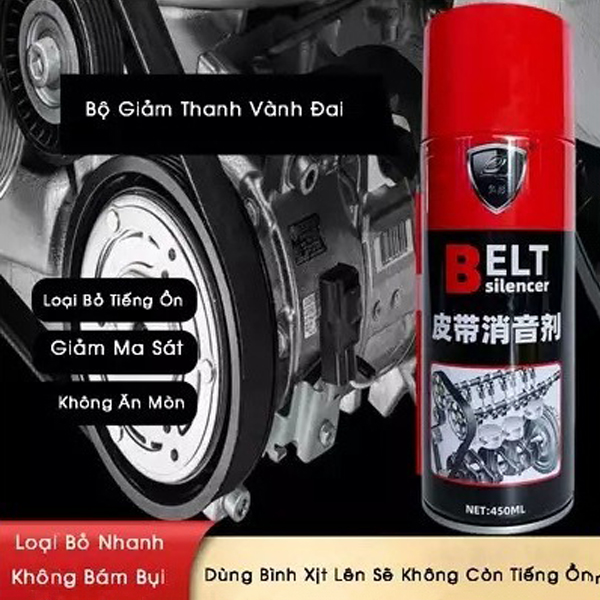 Chất bảo dưỡng dây cua roa belt silencer 450ml