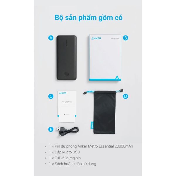 Pin sạc dự phòng Anker 523 PowerCore Slim A1245