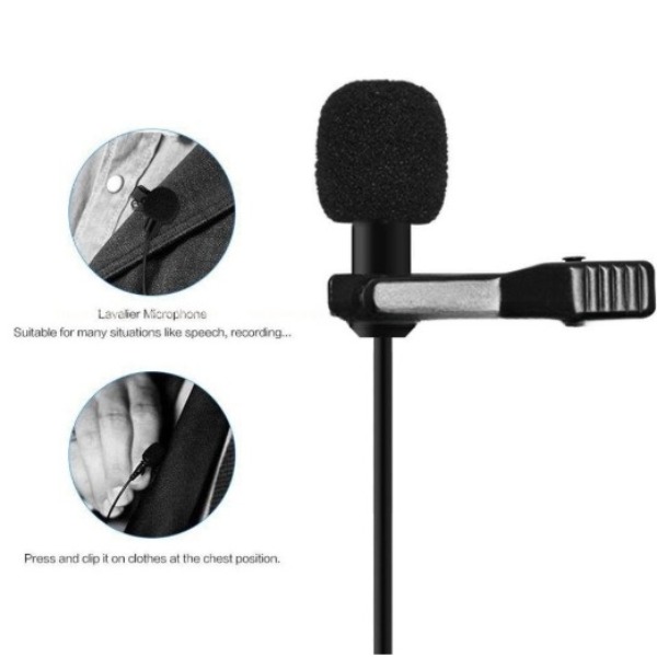 Micro thu âm cài áo Lavalier Microphone Cravate