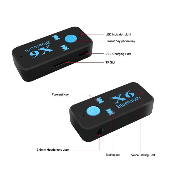 Bộ Chuyển Đổi Không Dây Bluetooth 3 Trong 1 Bộ Thu USB Đầu Đọc Thẻ TF MP3