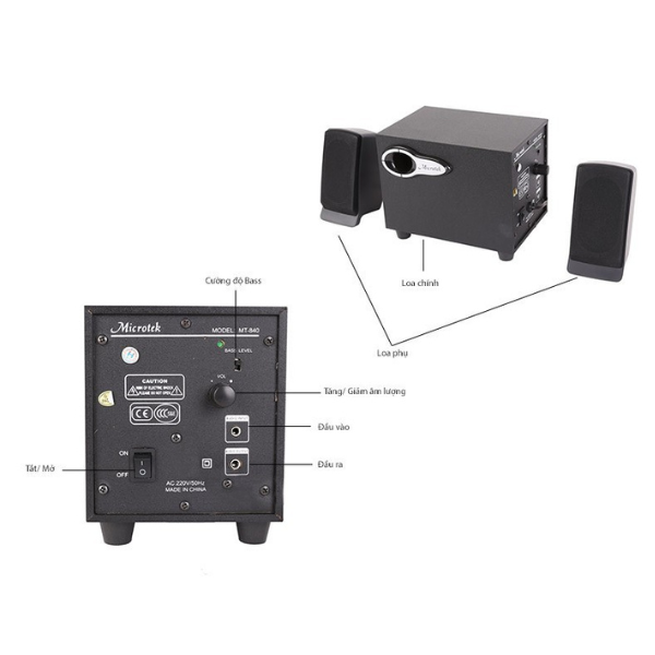 Loa vi tính Microtek MT-840 2.1