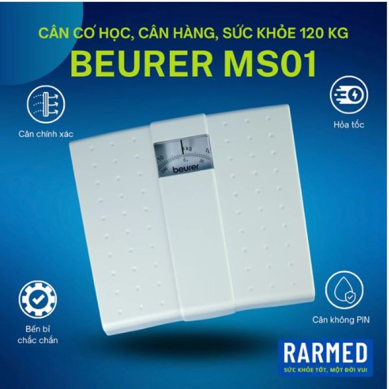 Cân sức khỏe cơ học thông minh Beurer MS01 