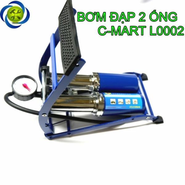 Bơm hơi 2 xi lanh đa dụng C-Mart L0002