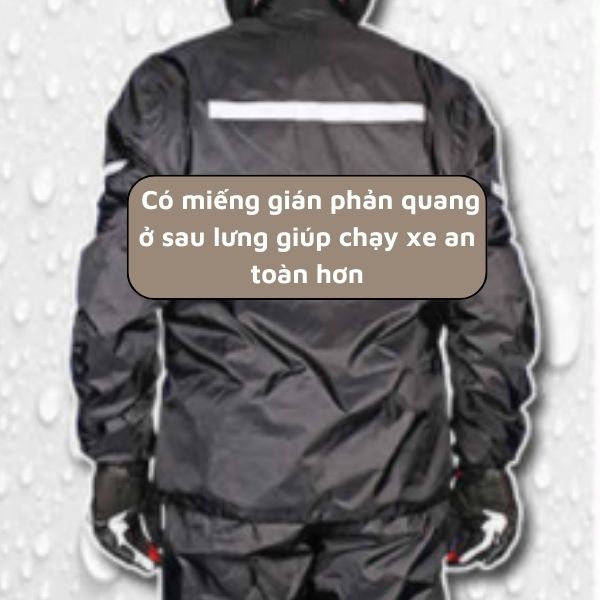 Bộ quần áo mưa thời trang cao cấp Motor Boy