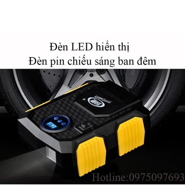 Bơm hơi mini ô tô đa năng Carzkool 3609 120W 