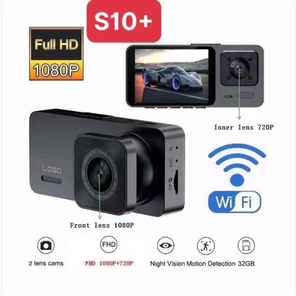 Camera hành trình 2 cam góc rộng S10