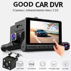 Camera hành trình tích hợp 3 cam góc rộng L909