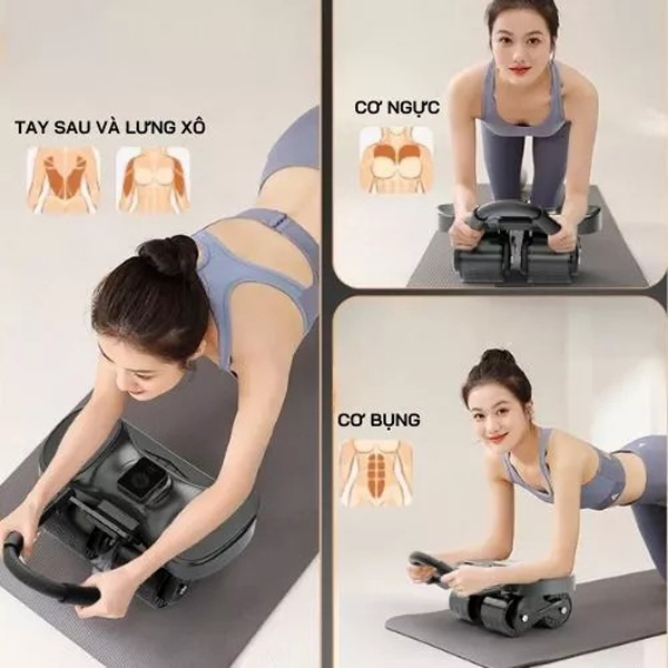 Con lăn trợ lực hỗ trợ plank tại nhà thế hệ mới