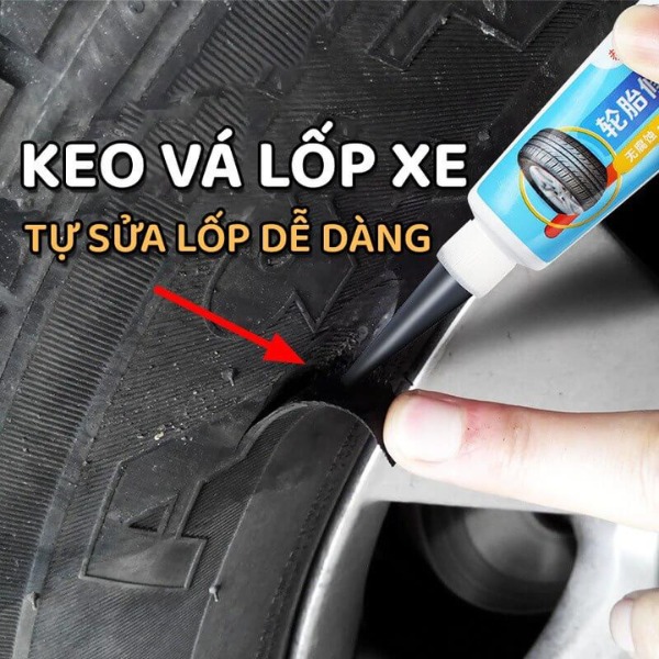 Keo dán sửa chữa lốp xe ô tô, xe máy chống mài mòn 