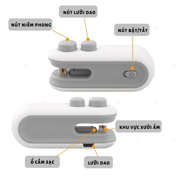 Máy hàn miệng túi mini bảo quản thực phẩm tiện lợi