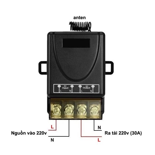 Bộ điều khiển bật tắt thiết bị điện từ xa công suất lớn