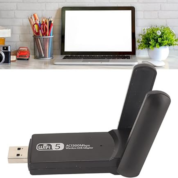 USB bắt sóng WiFi 1300Mbps, kết nối nhanh, ổn định cho máy tính