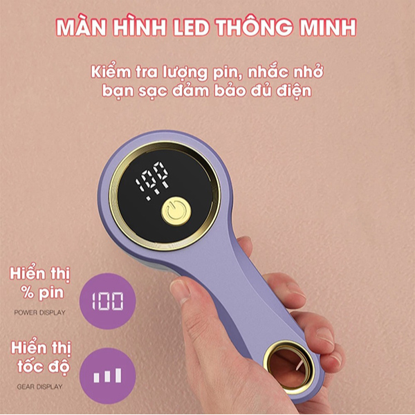 Máy loại bỏ xơ vải cao cấp, thiết kế tổ ong, bảo vệ bề mặt quần áo