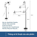 Đèn cây đứng pixar cao 2m chống cận cao cấp, Thân đèn