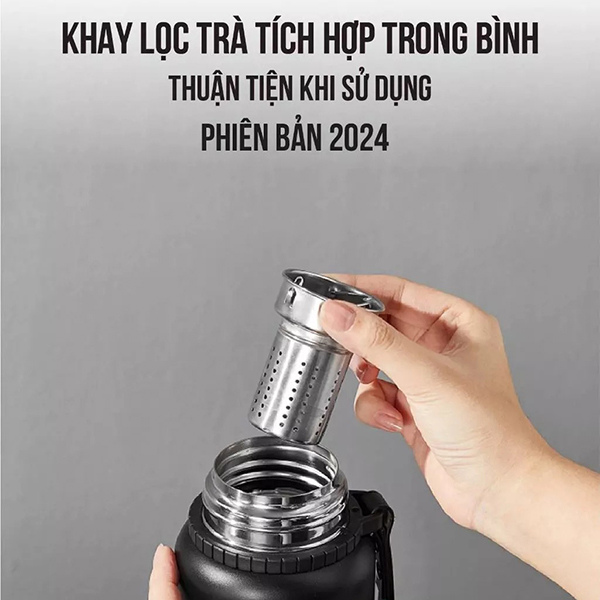 Bình giữ nhiệt chất liệu siêu bền giữ nhiệt lâu, có cảm biến nhiệt độ, 800ml