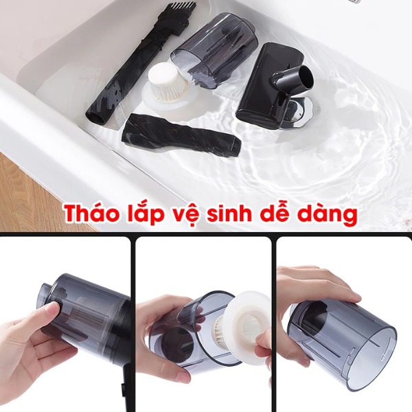 Máy hút bụi cầm tay mini đa năng lực hút siêu mạnh