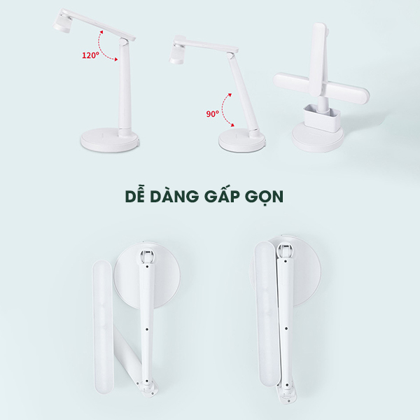 Đèn học để bàn chống cận có hộp đựng bút tiện lợi