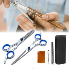 Bộ kéo cắt, tỉa tóc 6 món chuyên nghiệp có túi đựng siêu gọn