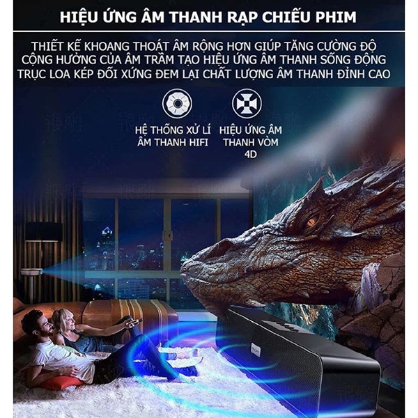 Loa bluetooth A36 siêu bass âm thanh vòm có hỗ trợ khe cắm thẻ nhớ