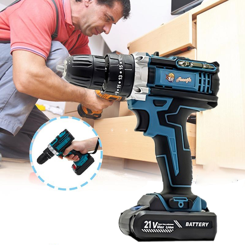 Máy khoan pin cầm tay 3 chức năng tiện lợi kèm hộp phụ kiện
