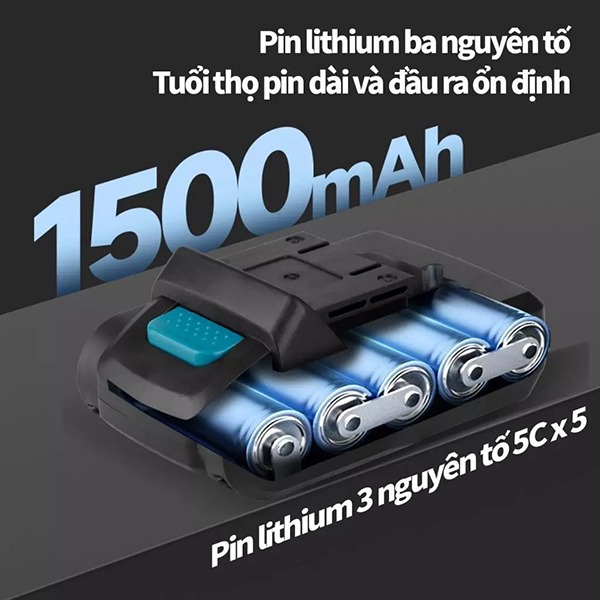 Máy khoan pin cầm tay 3 chức năng tiện lợi kèm hộp phụ kiện, Loại 1 pin