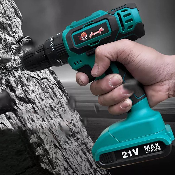 Máy khoan pin cầm tay 3 chức năng tiện lợi kèm hộp phụ kiện, Loại 1 pin