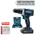 Máy khoan pin cầm tay 3 chức năng tiện lợi kèm hộp phụ kiện, Loại 1 pin