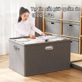 Hộp đựng quần áo bằng vải dày dặn có nắp đậy, quai cầm tiện lợi, Dung tích 40L (44*29*30cm)	