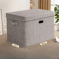 Hộp đựng quần áo bằng vải dày dặn có nắp đậy, quai cầm tiện lợi, Dung tích 40L (44*29*30cm)	
