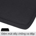 Túi chống sốc đựng laptop đệm dầy chống trầy xước, Màu đen - 13inch - 13.3inch