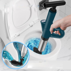 Dung cụ thông tắc bồn cầu ,cống nhà vệ sinh, bồn rửa chén bằng khí nén hiệu quả
