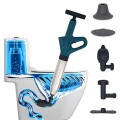 Dung cụ thông tắc bồn cầu ,cống nhà vệ sinh, bồn rửa chén bằng khí nén hiệu quả, Ống thép - Tay cong	