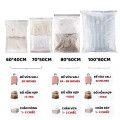 (Tặng bơm tay) Túi hút chân không đựng quần áo, chăn màn, khóa zip kín khí chống mốc, Combo 10 túi 40x60	