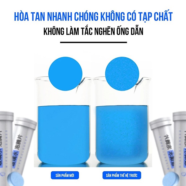 Combo 5 lọ viên sủi rửa kính ô tô chuyên dụng siêu sạch, sáng bóng