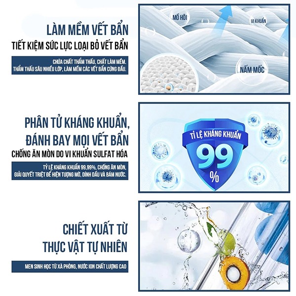 Combo 5 lọ viên sủi rửa kính ô tô chuyên dụng siêu sạch, sáng bóng