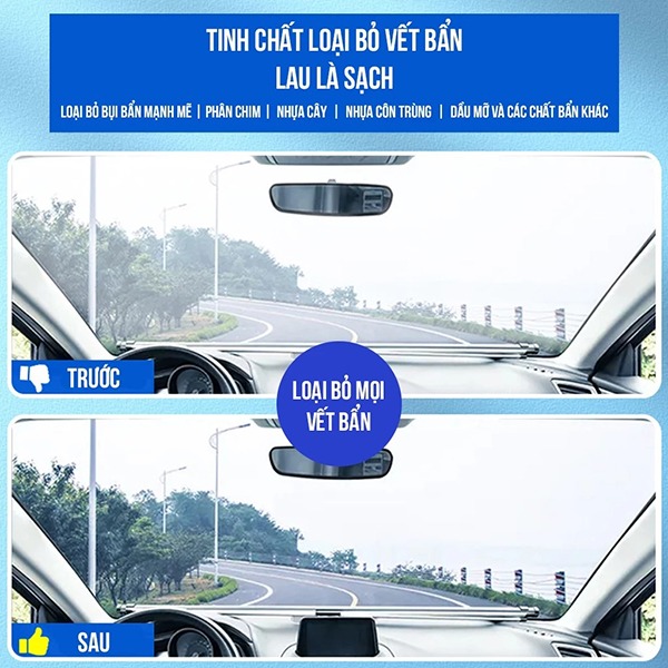 Combo 5 lọ viên sủi rửa kính ô tô chuyên dụng siêu sạch, sáng bóng