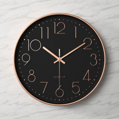 Đồng hồ treo tường 30cm Quartz kim trôi cao cấp