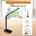 Đèn học để bàn chống cận siêu sáng điều khiển 3 mức sáng và 5 chế độ màu, Màu đen - Bản tiêu chuẩn cắm điện