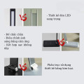Đèn học để bàn chống cận siêu sáng điều khiển 3 mức sáng và 5 chế độ màu, Màu đen - Bản tiêu chuẩn cắm điện