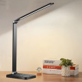 Đèn học để bàn chống cận siêu sáng điều khiển 3 mức sáng và 5 chế độ màu, Màu đen - Bản tiêu chuẩn cắm điện