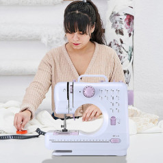 Máy may gia đình đa năng 12 kiểu may nhỏ gọn, dễ sử dụng