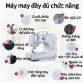 Máy may gia đình đa năng 12 kiểu may nhỏ gọn, dễ sử dụng