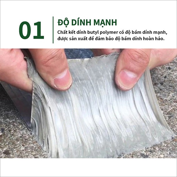 Băng keo chống thấm Skora chống dột hiệu quả cao, siêu bám dính, KT 5cm x 5m	